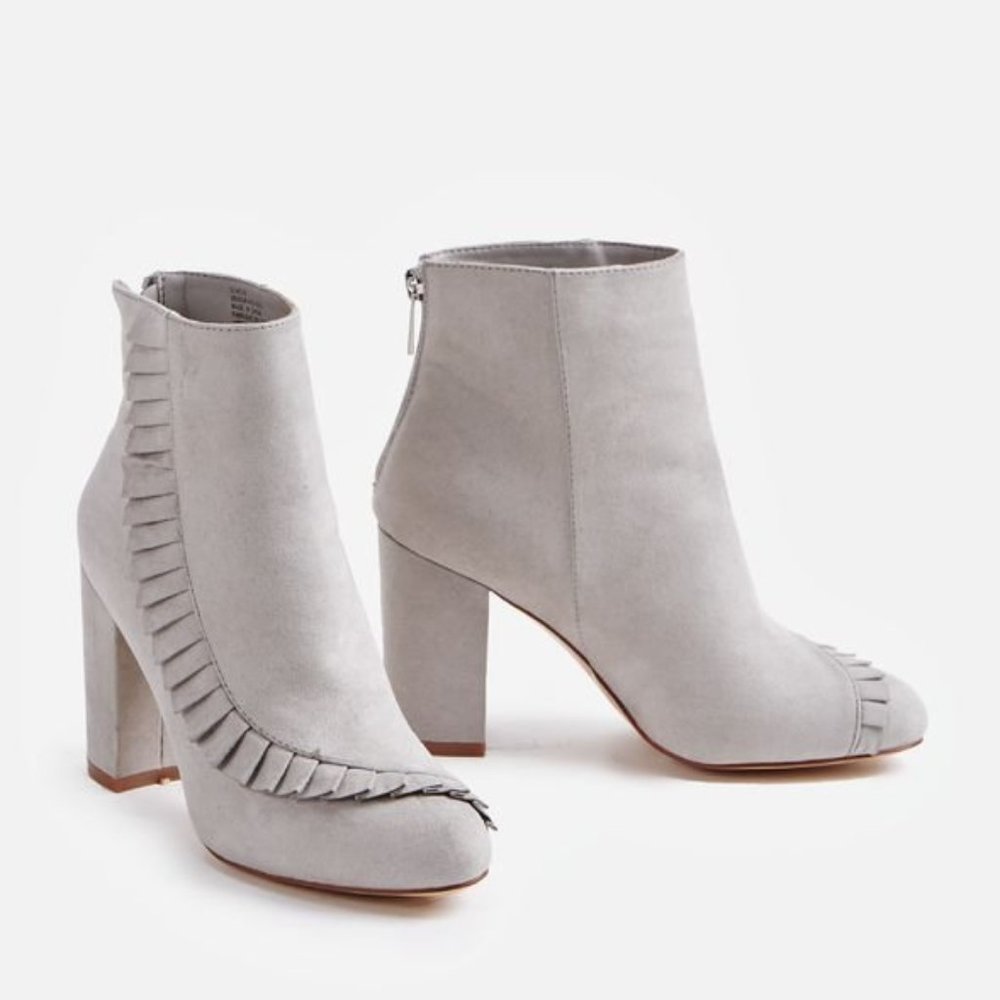 JustFab Stacie Heeled Booties